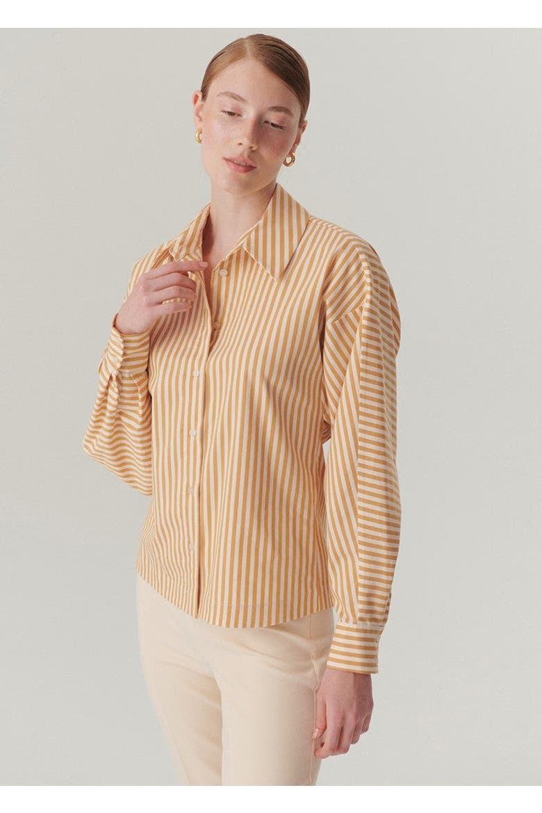 Emersyn Cotton Shirt, Alternate, color, CAMEL BEIGE