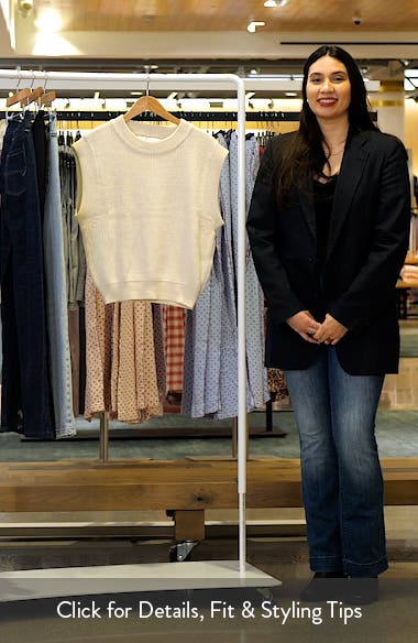 Endless Rose Cap Sleeve Rib Sweater (Women) | Nordstromrack