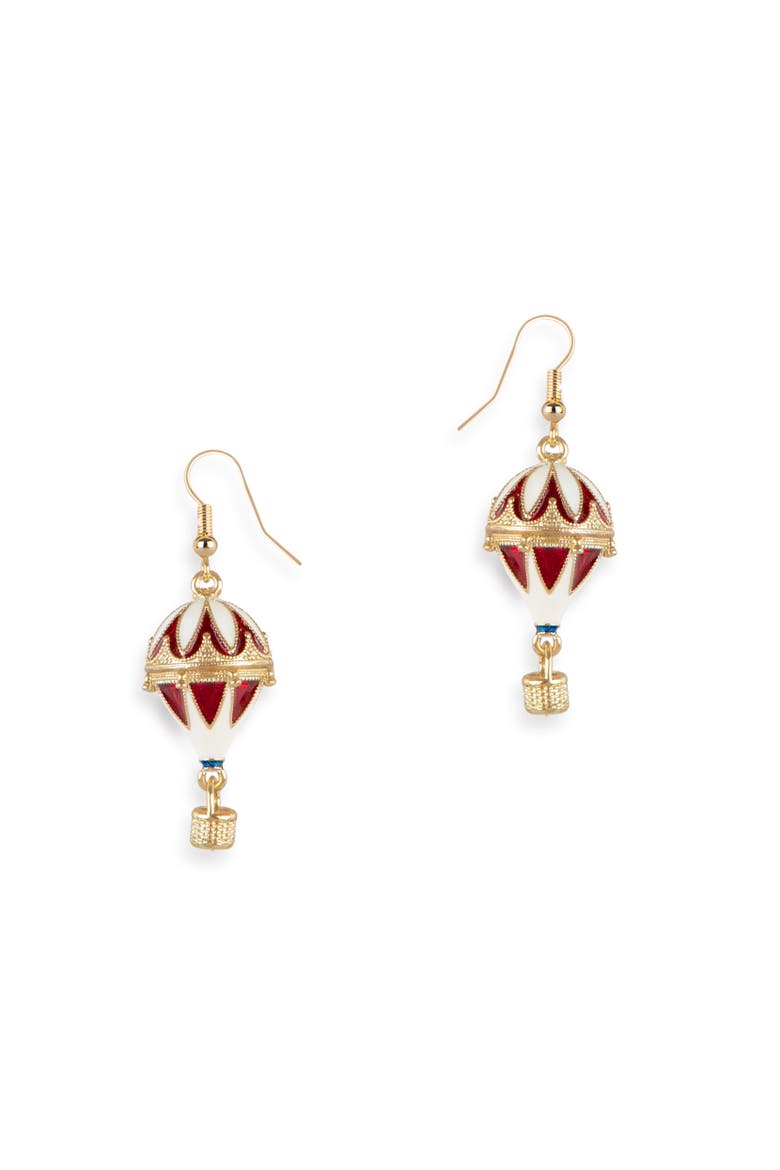 Hot Air Balloon Drop Earrings, Main, color, Hot Air Balloon