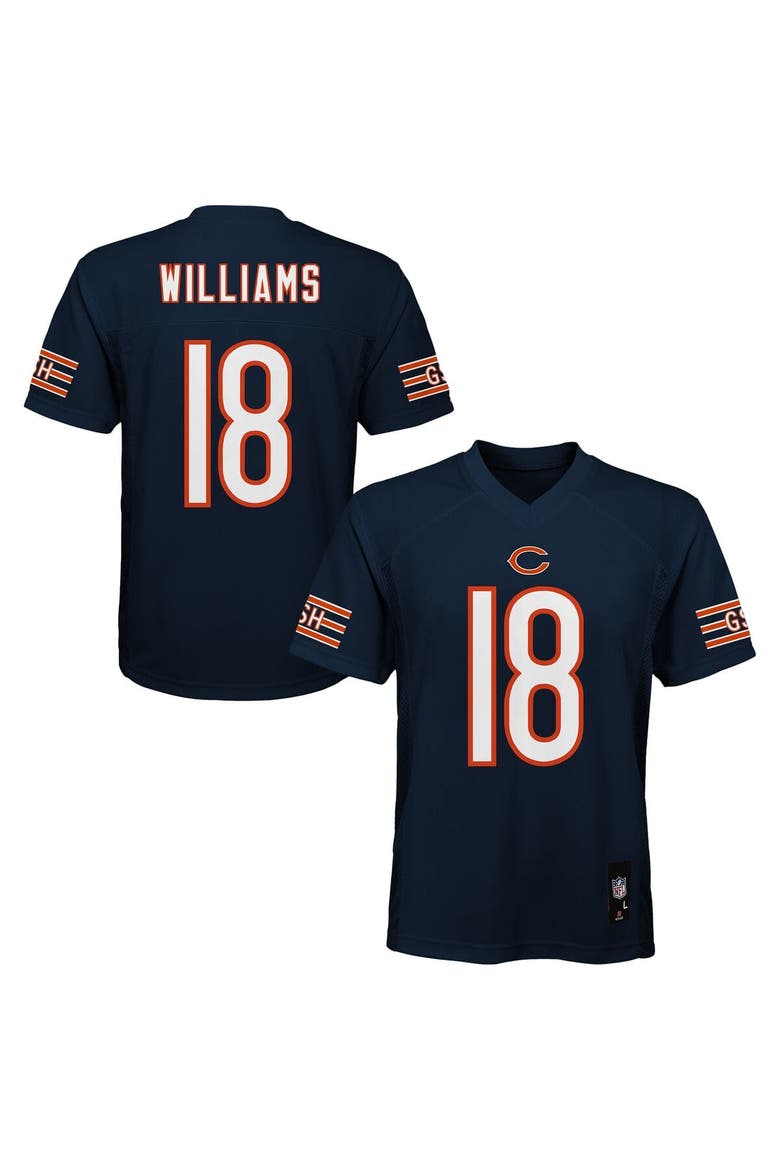 Preschool Outerstuff Caleb Williams Navy Chicago Bears Replica Player Jersey, Main, color, Navy