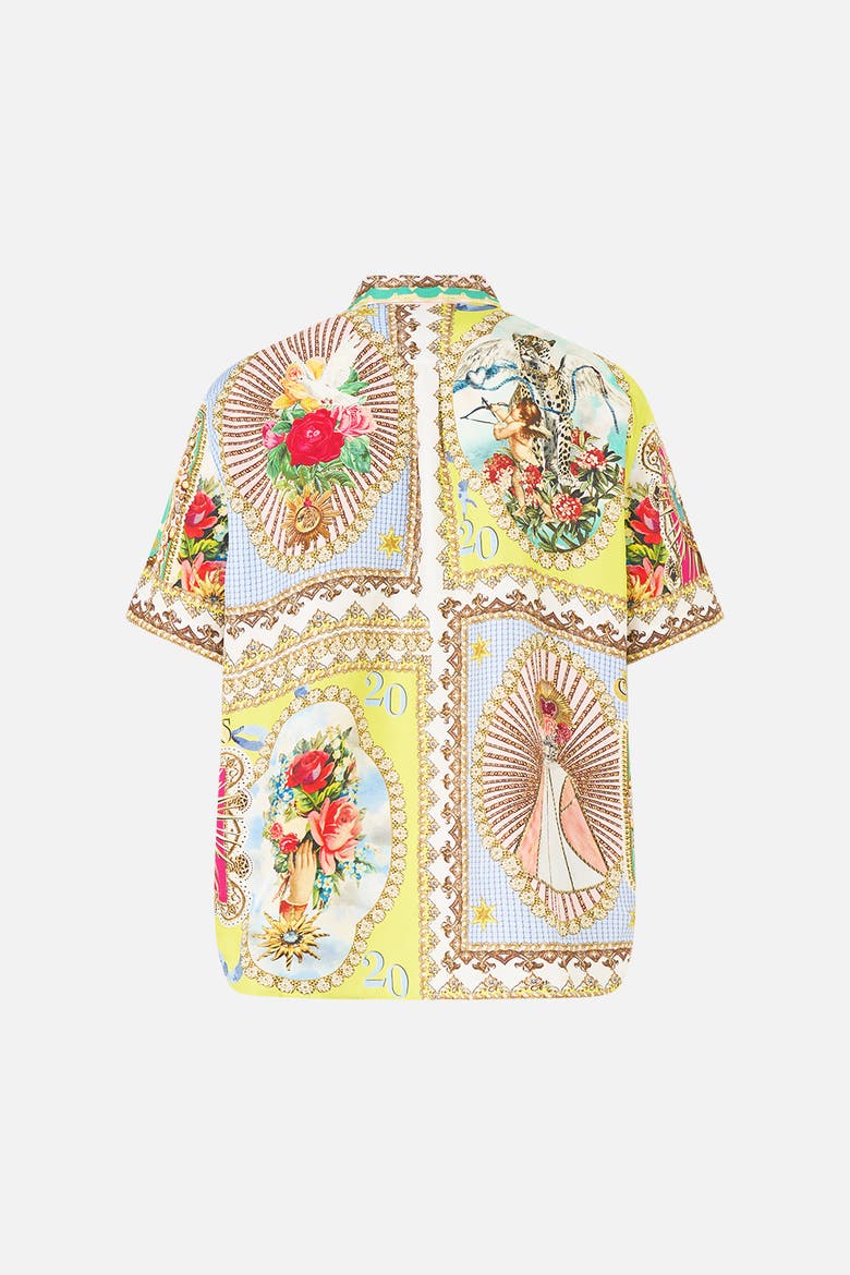 Short Sleeve Oversized Shirt, Alternate, color, Painted Prayers