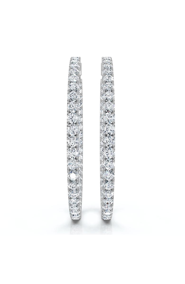 Bliss Diamond 8.00CT 2" Diamond Inside Outside Hoops 14k Gold Lab Grown, Alternate, color,