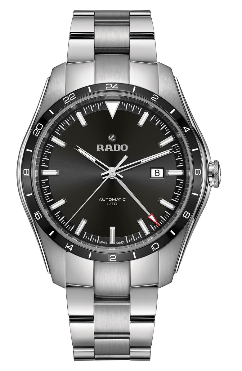 RADO HyperChrome Automatic UTC Bracelet Watch, 44mm, Main, color, 