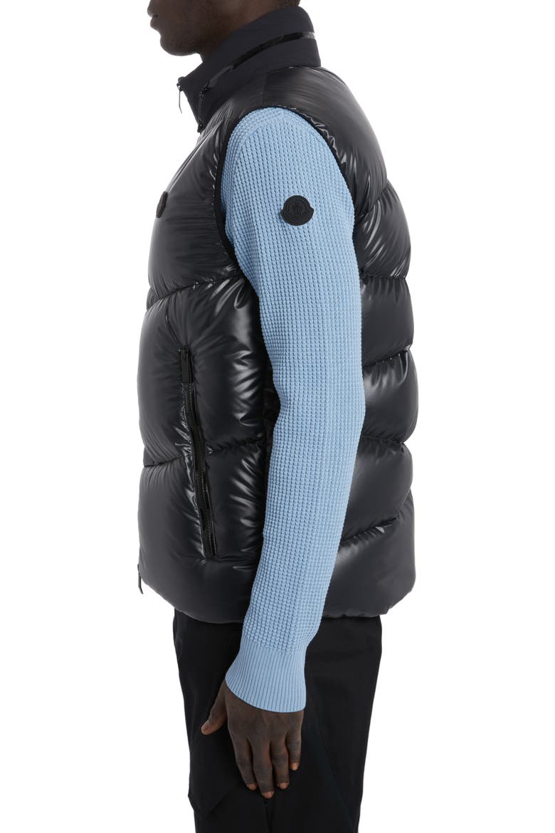 Tago Quilted Recycled Polyester Down Vest, Alternate, color, BLACK