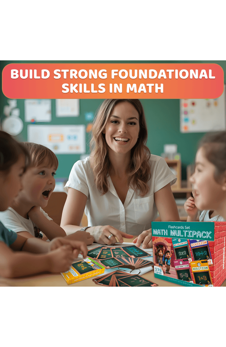 Quokka Math Flash Cards for Kids, Alternate, color, Multipack