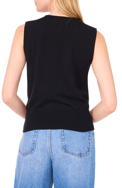 1.state Fringe Front Sweater In Black