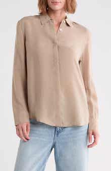AG Shiela Button-Up Cupro Shirt