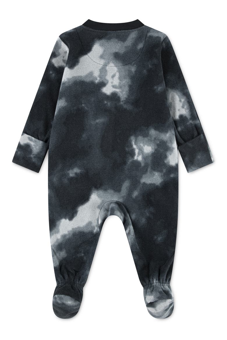 Kids' Futura Storm Microfleece Footie, Alternate, color, DARK SMOKE GREY