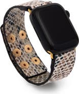 SAACHI Snakeskin Faux Leather Apple Watch® Watchband