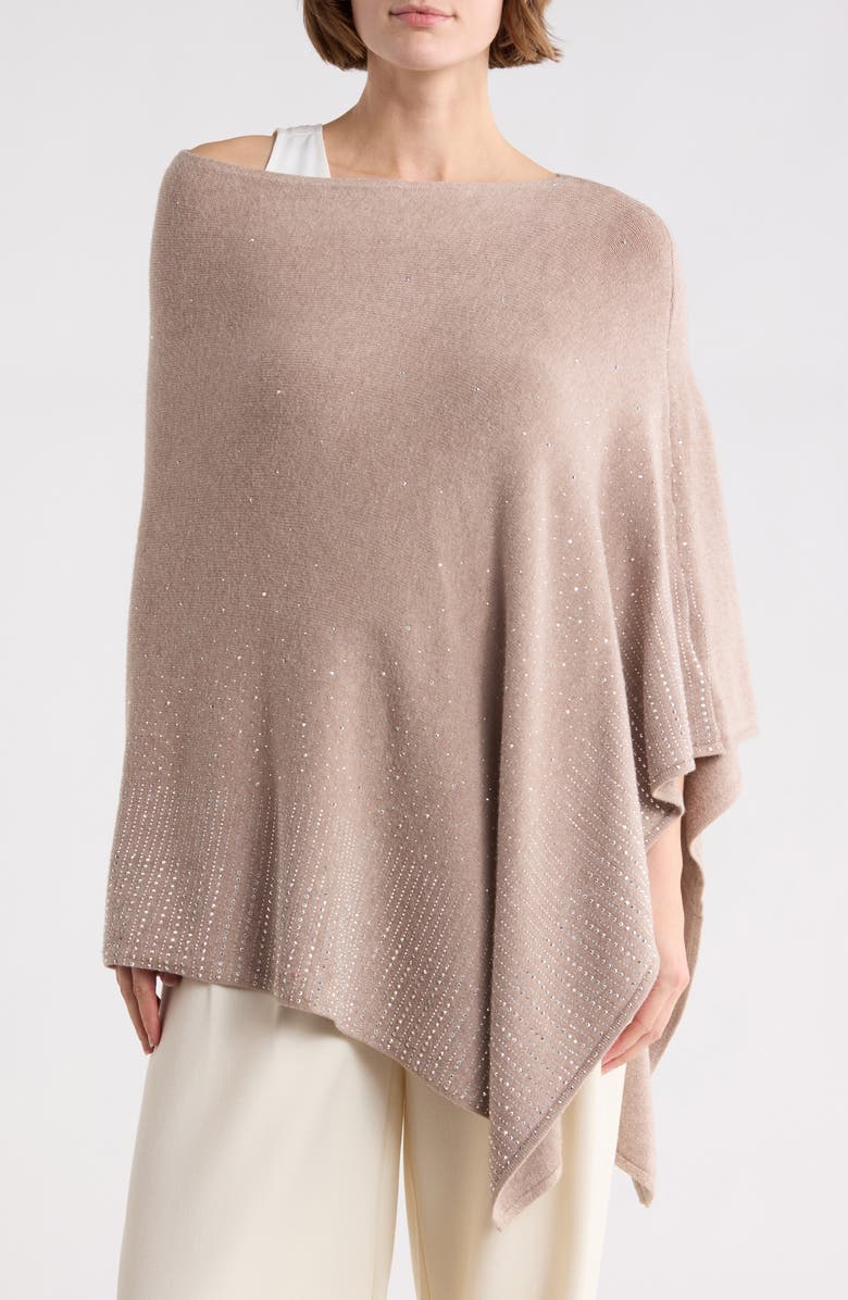 La Fiorentina Embellished Poncho, Main, color,