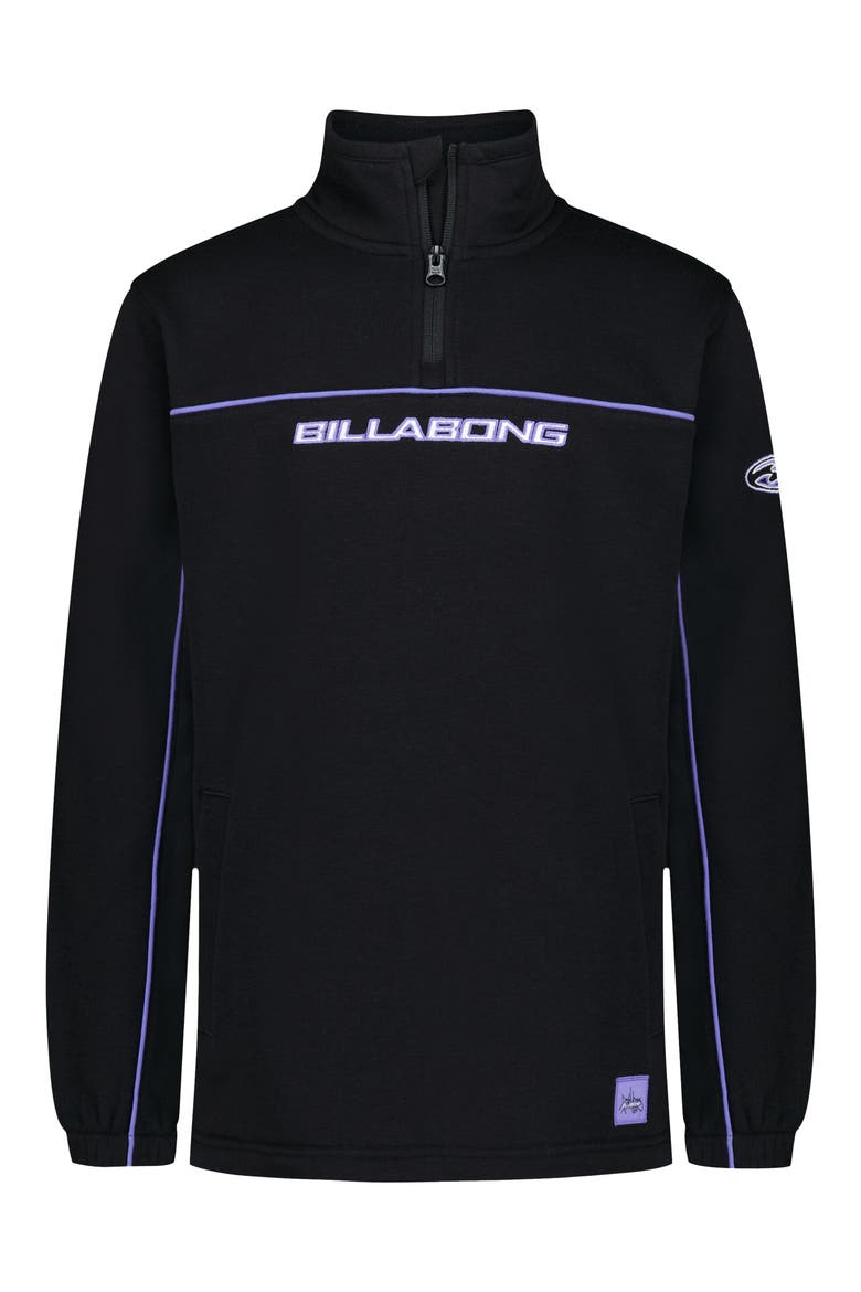 Kids' Bad Dog Quarter-Zip Pullover, Main, color, BLACK