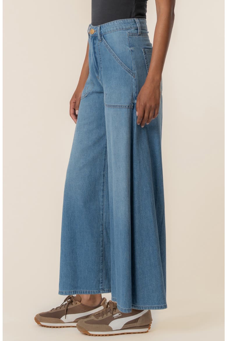 Blake High Waist Super Wide Leg Jeans, Alternate, color, SIMULATED