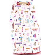 Pre-Owned Hermes Petit Chalutier Duffle Bag Printed Canvas