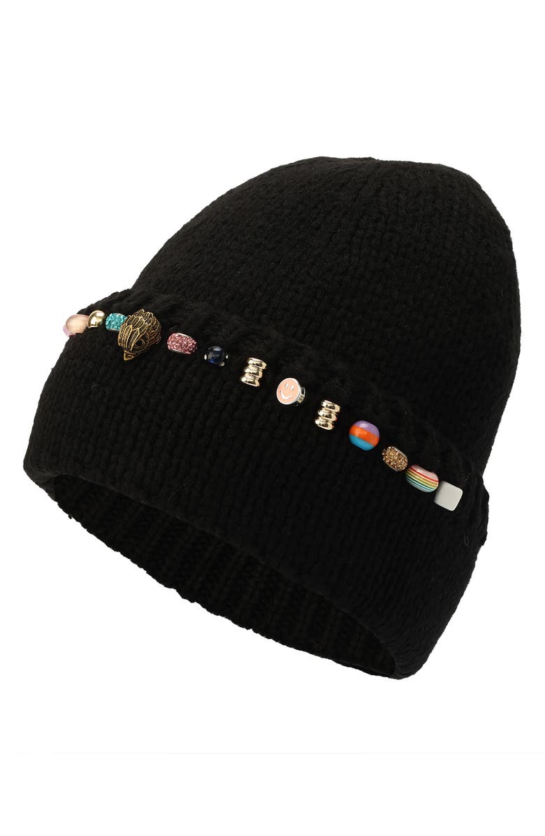 Kurt Geiger London Multibead Beanie, Alternate, color, Black