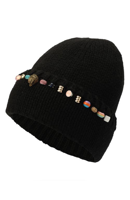 Kurt Geiger London Multibead Beanie In Brown