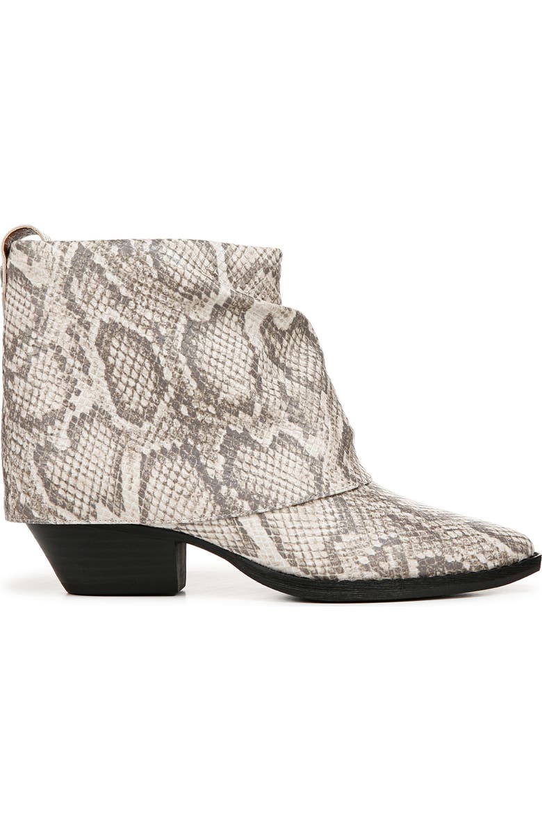 Zodiac Malina Snake Embossed Western Bootie, Alternate, color, Blkwht Snake