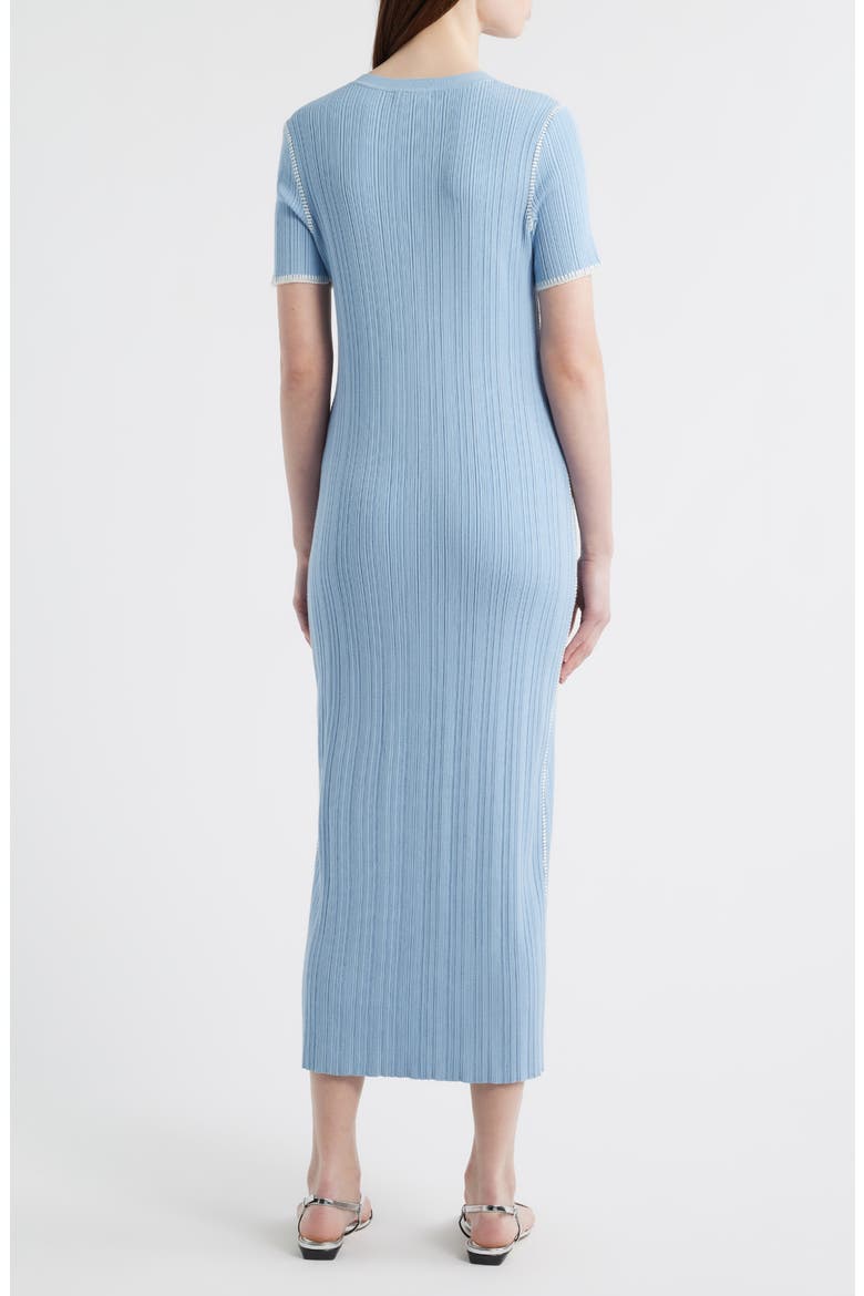 Harper Rib Midi Dress, Alternate, color, SKY