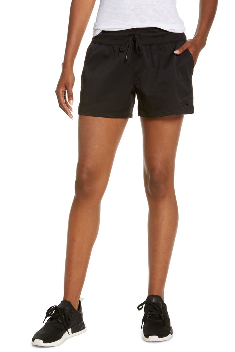 Aphrodite Motion Water Repellent Shorts, Main, color, BLACK