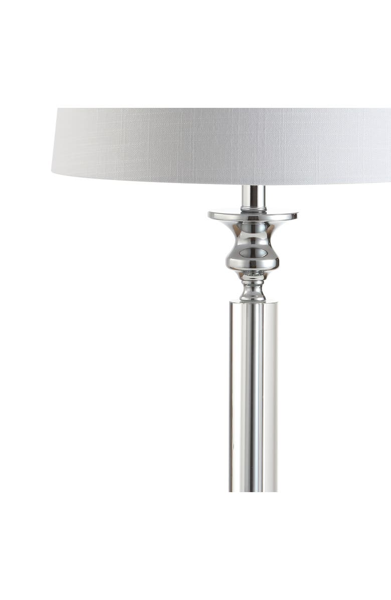 JONATHAN Y Dean 28" Crystal LED Table Lamp, Clear/Chrome, Alternate, color, 