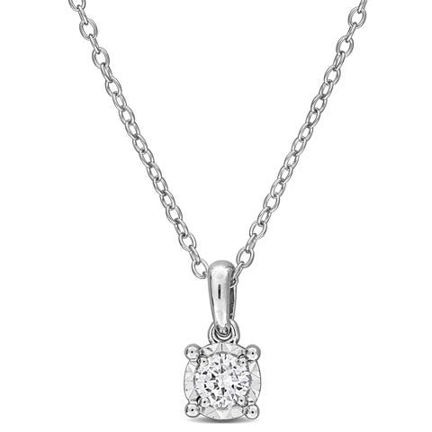 1/4 CTW Lab-Grown Diamond Solitaire Necklace