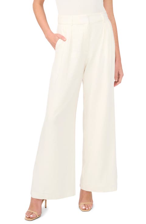 Beatrice Wide Leg Linen Blend Pants