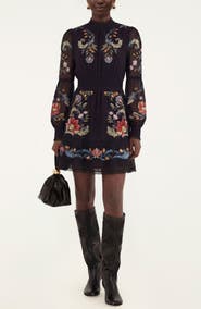 FARM Rio Natalia Embroidered Minidress