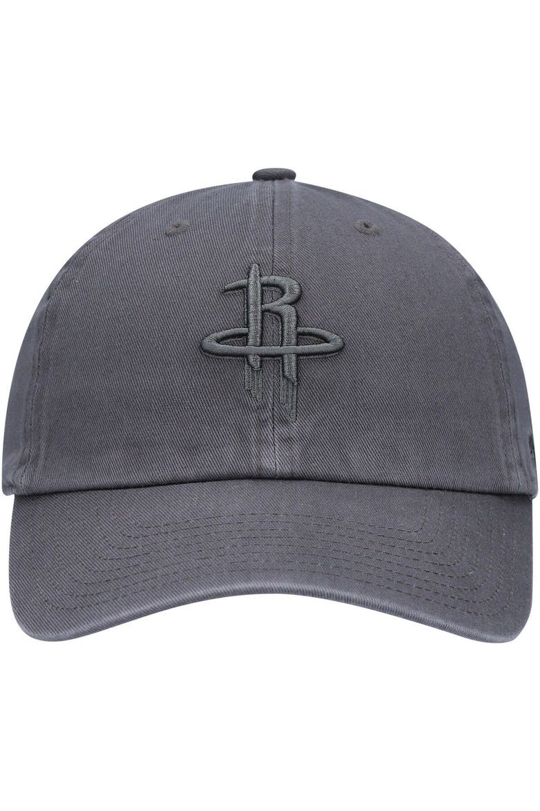Men's '47 Charcoal Houston Rockets Team Clean Up Adjustable Hat, Alternate, color, Charcoal