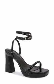BERNESS Wraparound Ankle Strap Platform Sandal