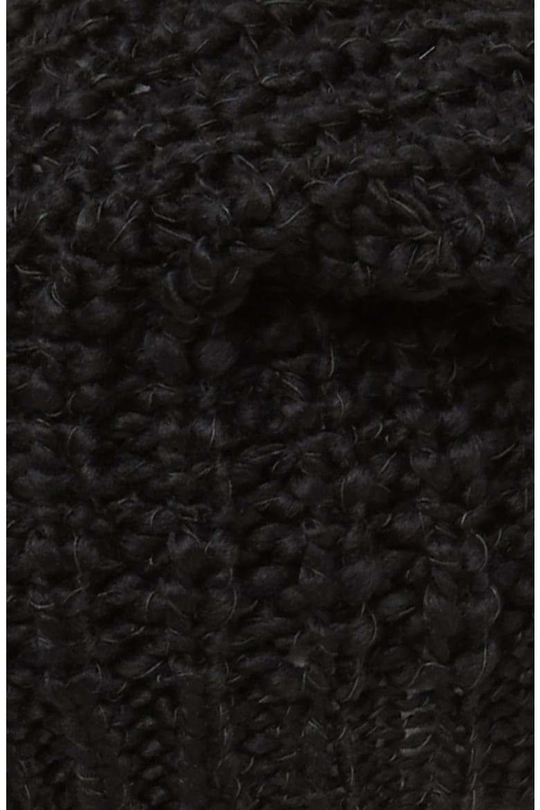 Chunky Knit Slouch Hat, Alternate, color, BLACK/ DEEP BLUE