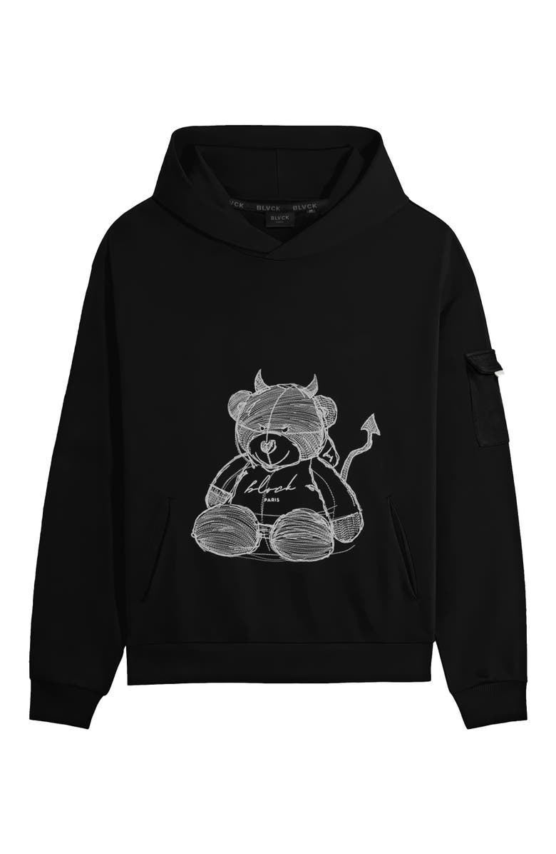 Blvck Paris Blvck Teddy Hoodie, Alternate, color, 