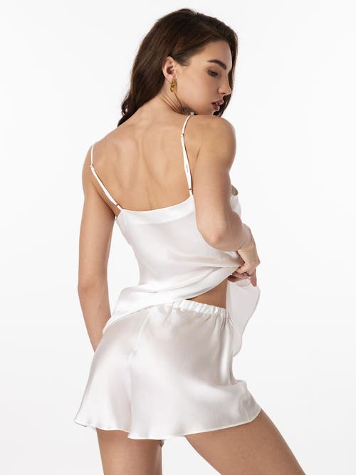 Shop Silksilky Silk Spaghetti Strap Camisole Pajama Set