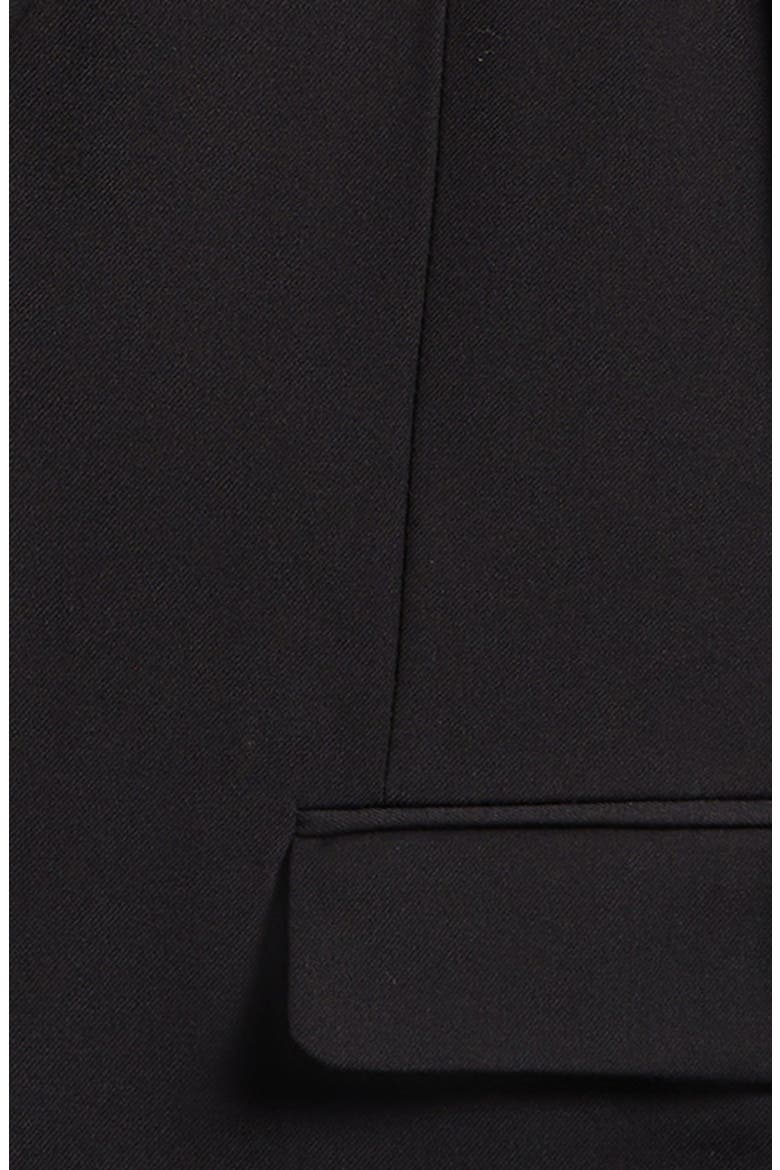 Kids' Woven Blazer, Alternate, color, BLACK