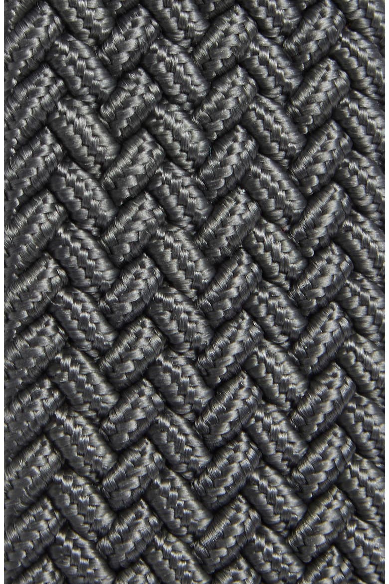 Woven Stretch Belt, Alternate, color, DARK GREY