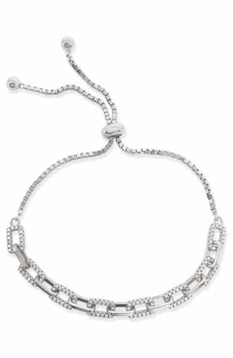 Pavé Bolo Slider Bracelet