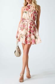 GUESS Daniele Floral Print Sleeveless Mindress