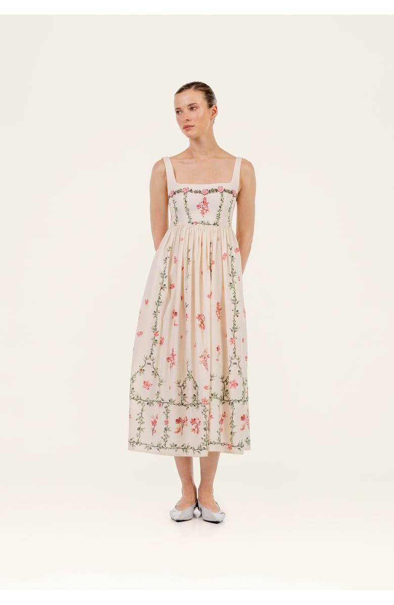 Agua by Agua Bendita Barbara Cauca Midi Dress, Alternate, color, Multicolor