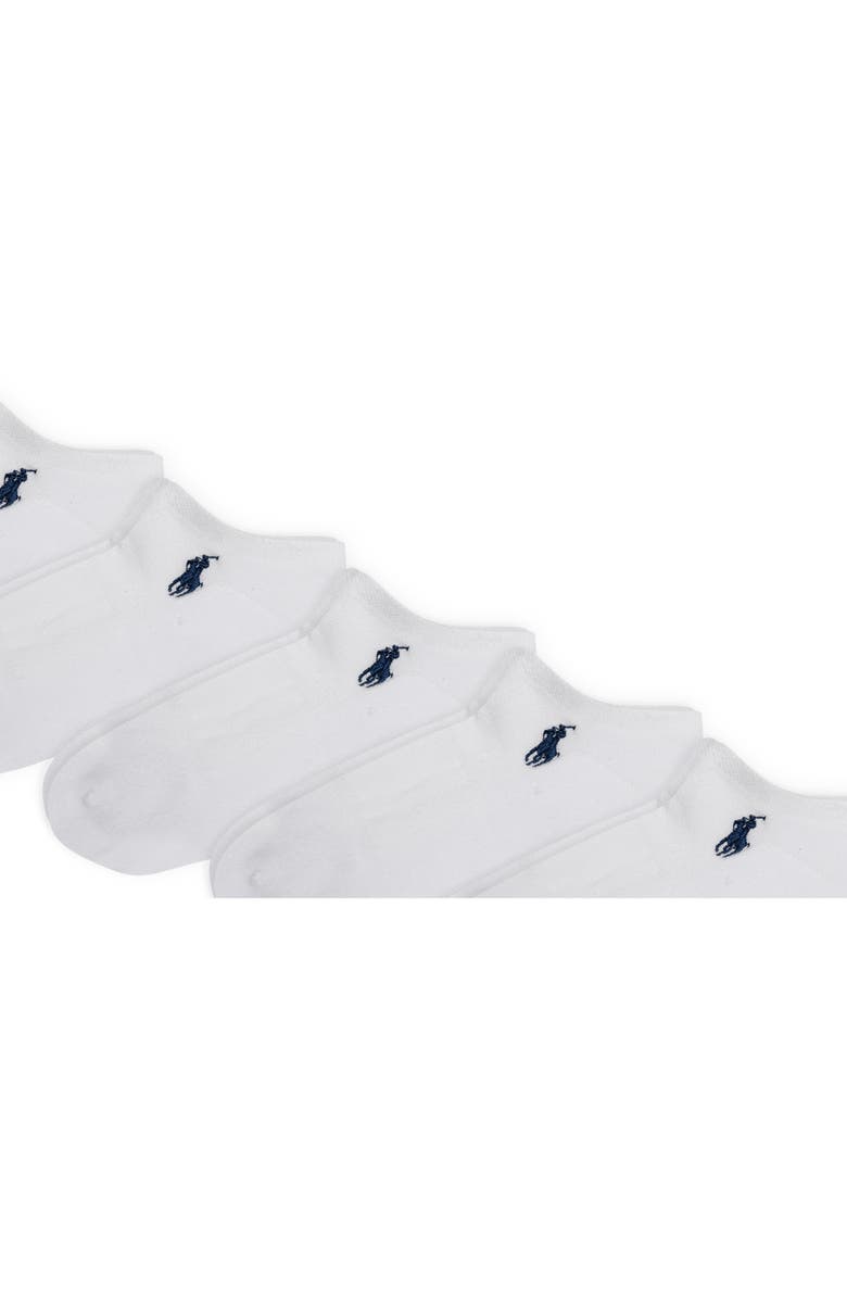 Polo Ralph Lauren Assorted 6-Pack Ankle Socks, Alternate, color, White