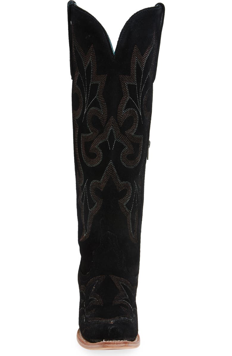 CORRAL Embroidered Knee High Cowboy Boot, Alternate, color, Black