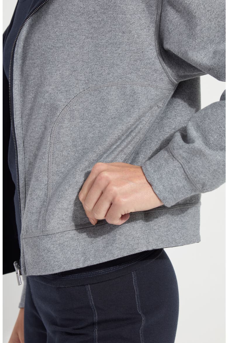 Jovie Reversible Zip Hoodie, Alternate, color, TRUE NAVY/ GREY MELANGE