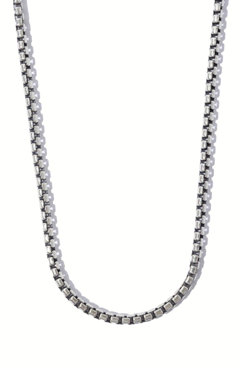MIRANDA FRYE Men's Jasper Chain Necklace, Main, color, Silver