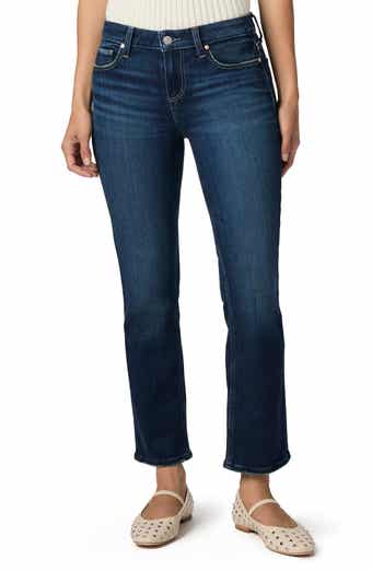 PAIGE Amber Mid Rise Ankle Straight Leg Jeans