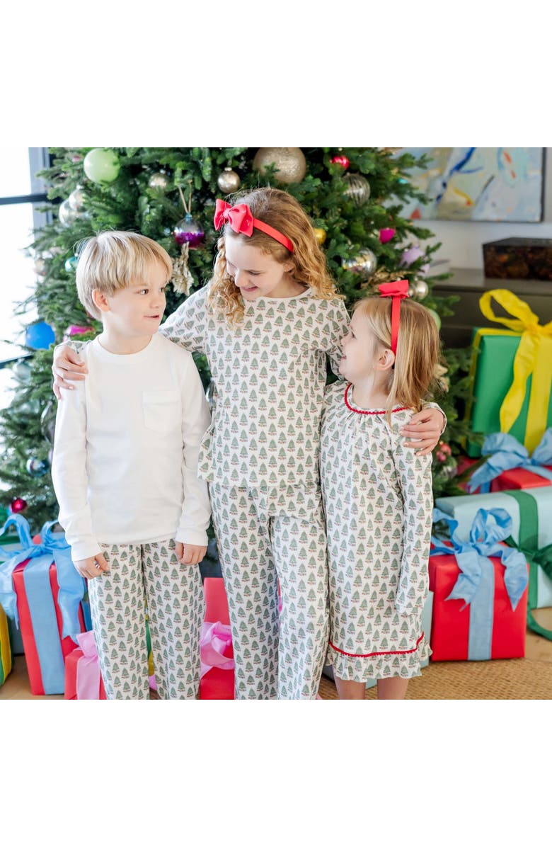 Lila and Hayes Millie Girls' Pant Set, Alternate, color, Under The Christmas Tree