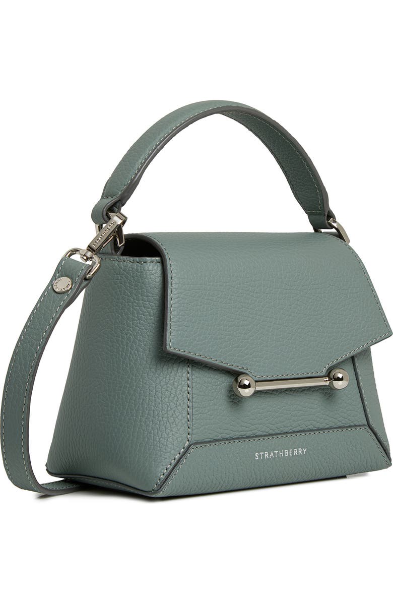 Strathberry Nano Mosaic Grained Leather Top Handle Bag, Alternate, color,