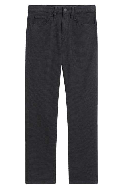 Charisma Navy Nailhead Relaxed Straight Leg 5-Pocket Pants
