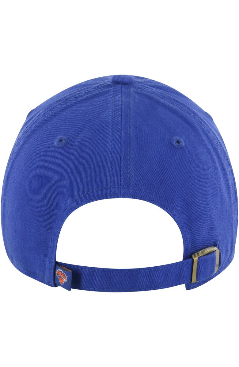 '47 Men's '47 Blue New York Knicks Core Wordmark Clean Up Adjustable Hat, Alternate, color,
