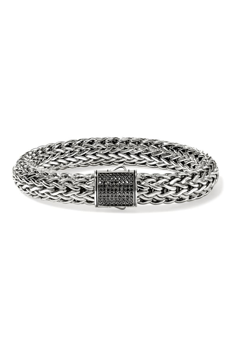 Icon Bracelet, Sterling Silver, Main, color, BLACK SAPPHIRE