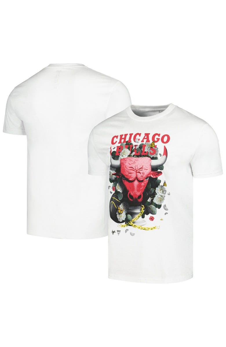 Identify Artist Series Unisex NBA x Kathy Ager White Chicago Bulls Identify Artist Series T-Shirt, Main, color, White