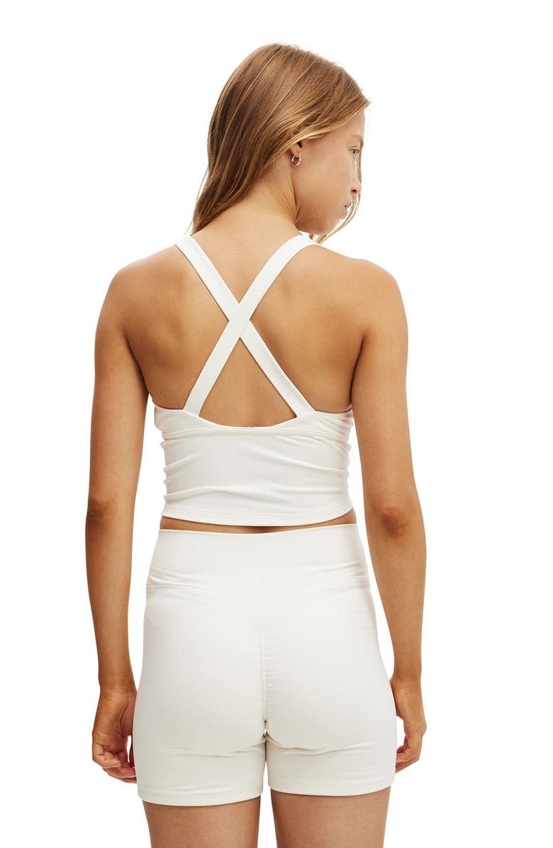 COTTON ON BODY Women's Active Ultra Soft Contour Tank, Alternate, color, Coconut Milk
