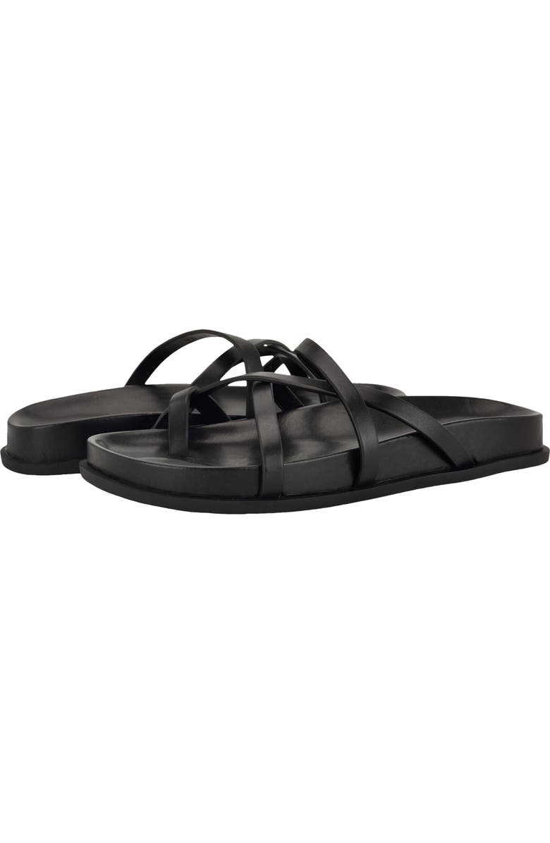 Calvin Klein Helden Toe Loop Sandal, Alternate, color, Black