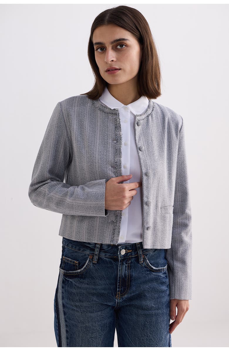 Reistor Lady Jacket in Cotton Tweed, Alternate, color, Steel Breeze